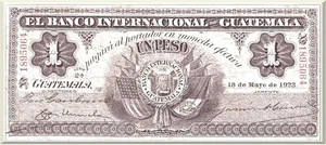 Denominación: 1 Peso.