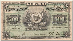 Denominación: 500 Pesos.