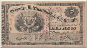 Denominación: 5 Pesos.