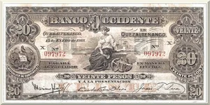 Denominación: 20 Pesos.