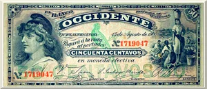 Denominación: 0.50 centavos.