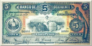 Denominación: 5 Pesos.