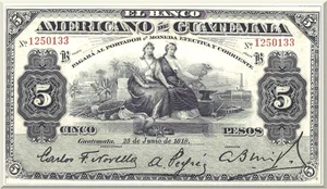 Denominación: 5 Pesos.