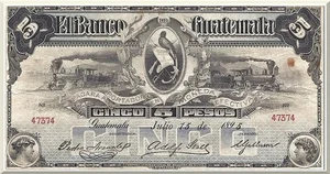 Denominación: 5 Pesos.