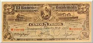 Denominación: 5 Pesos.