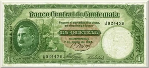 Denominación: 1 Quetzal.
