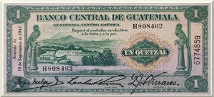 Denominación: 1 Quetzal.