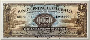 Denominación: 0.50 centavos.