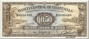 Denominación: 0.50 centavos.