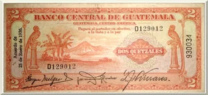 Denominación: 2 Quetzales.