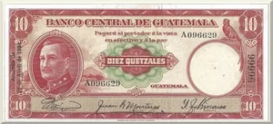 Denominación: 10 Quetzales.