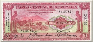 Denominación: 10 Quetzales.