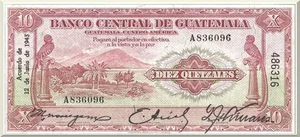 Denominación: 10 Quetzales.