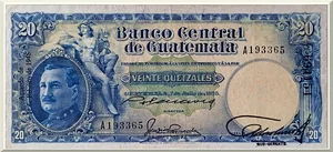 Denominación: 20 Quetzales.
