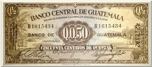 Denominación: 0.50 centavos.