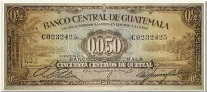 Denominación: 0.50 centavos.