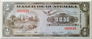 Denominación: 0.50 centavos.