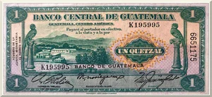 Denominación: 1 Quetzal.