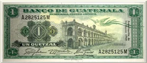 Denominación: 1 Quetzal.