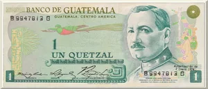 Denominación: 1 Quetzal.