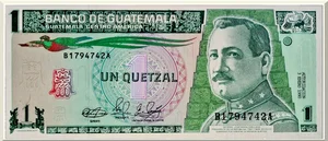 Denominación: 1 Quetzal.