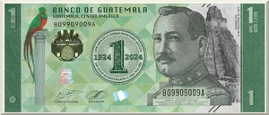 Denominación: 1 Quetzal.