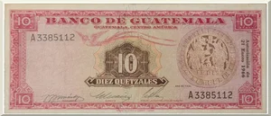 Denominación: 10 Quetzales.