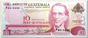 Denominación: 10 Quetzales.