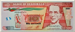 Denominación: 10 Quetzales.