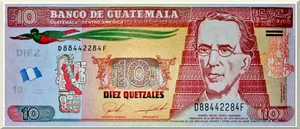 Denominación: 10 Quetzales.