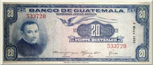 Denominación: 20 Quetzales.