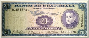 Denominación: 20 Quetzales.
