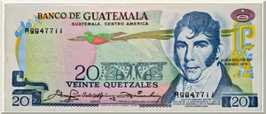 Denominación: 20 Quetzales.