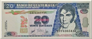 Denominación: 20 Quetzales.