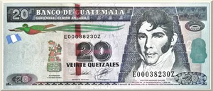 Denominación: 20 Quetzales.