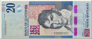 Denominación: 20 Quetzales.