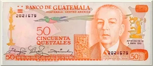 Denominación: 50 Quetzales.