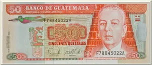 Denominación: 50 Quetzales.