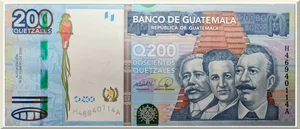 Denominación: 200 Quetzales.